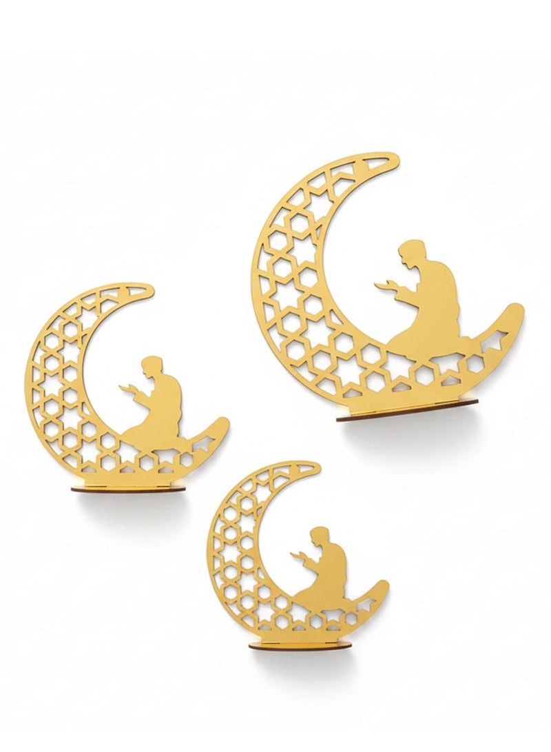 Ramadan Crescent Holders Set 3 Different Sizes - Image 5